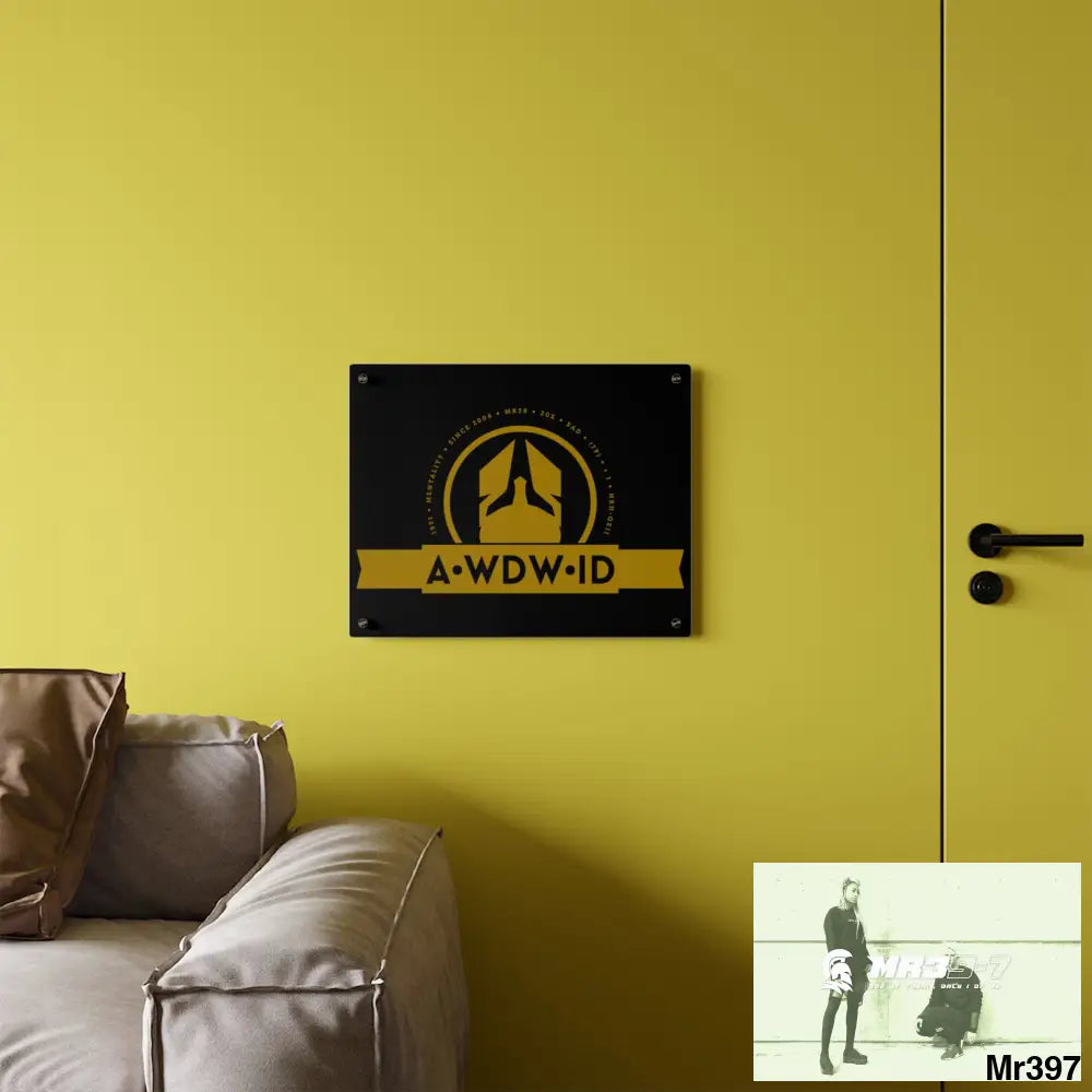 A Who Dares Wins ID Acrylic Wall Art Panels Home Decor