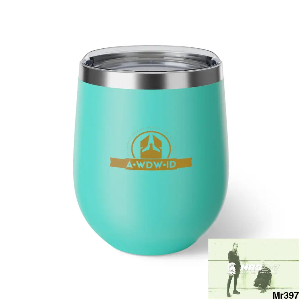 A Who Dares wins ID Copper Vacuum Insulated Cup 12oz Turquoise / 12oz Mug