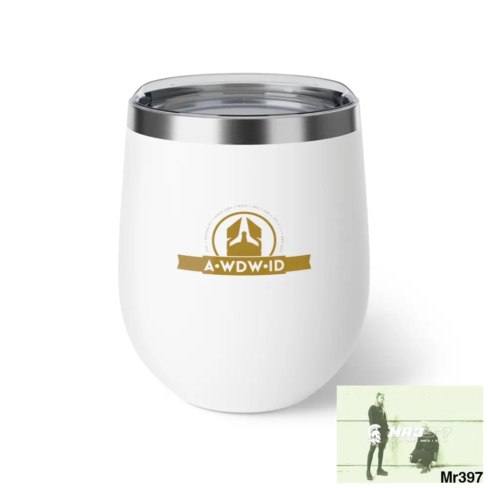 A Who Dares wins ID Copper Vacuum Insulated Cup 12oz White / 12oz Mug