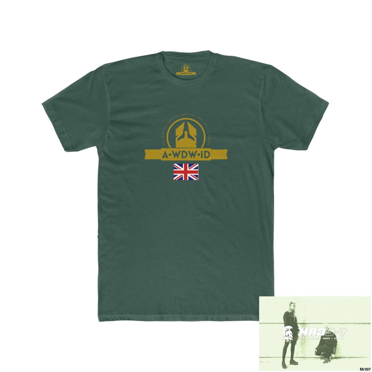 A Who Dares Wins (ID) Create your own Adventures & your dreams will follow Men’s Cotton Crew Tee Solid Forest Green / S