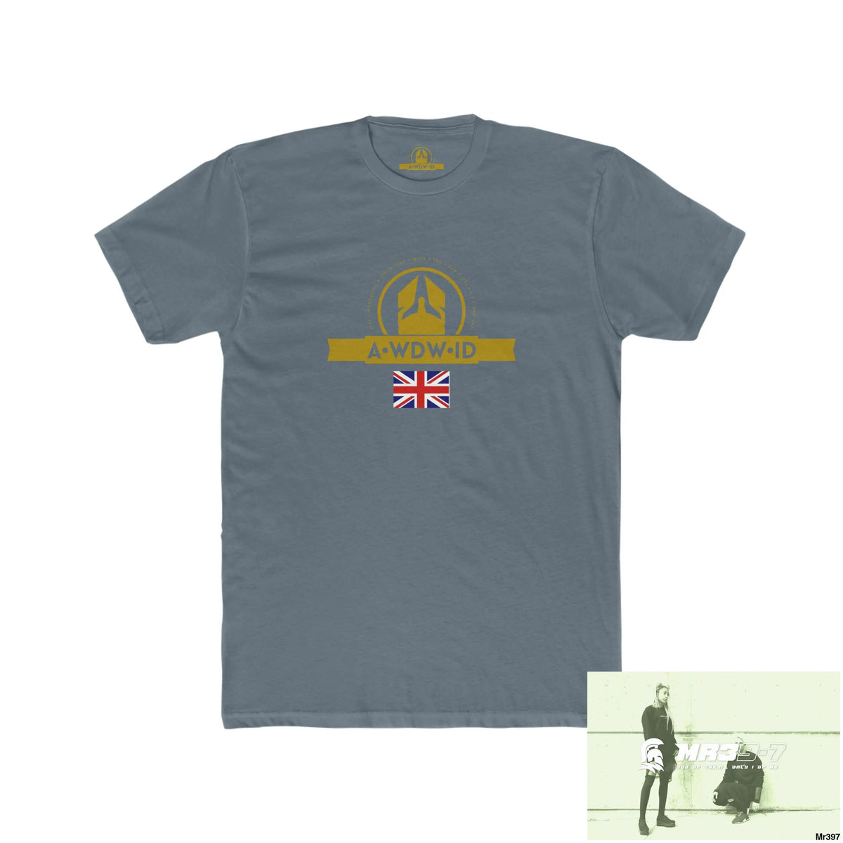 A Who Dares Wins (ID) Create your own Adventures & your dreams will follow Men’s Cotton Crew Tee Solid Indigo / S