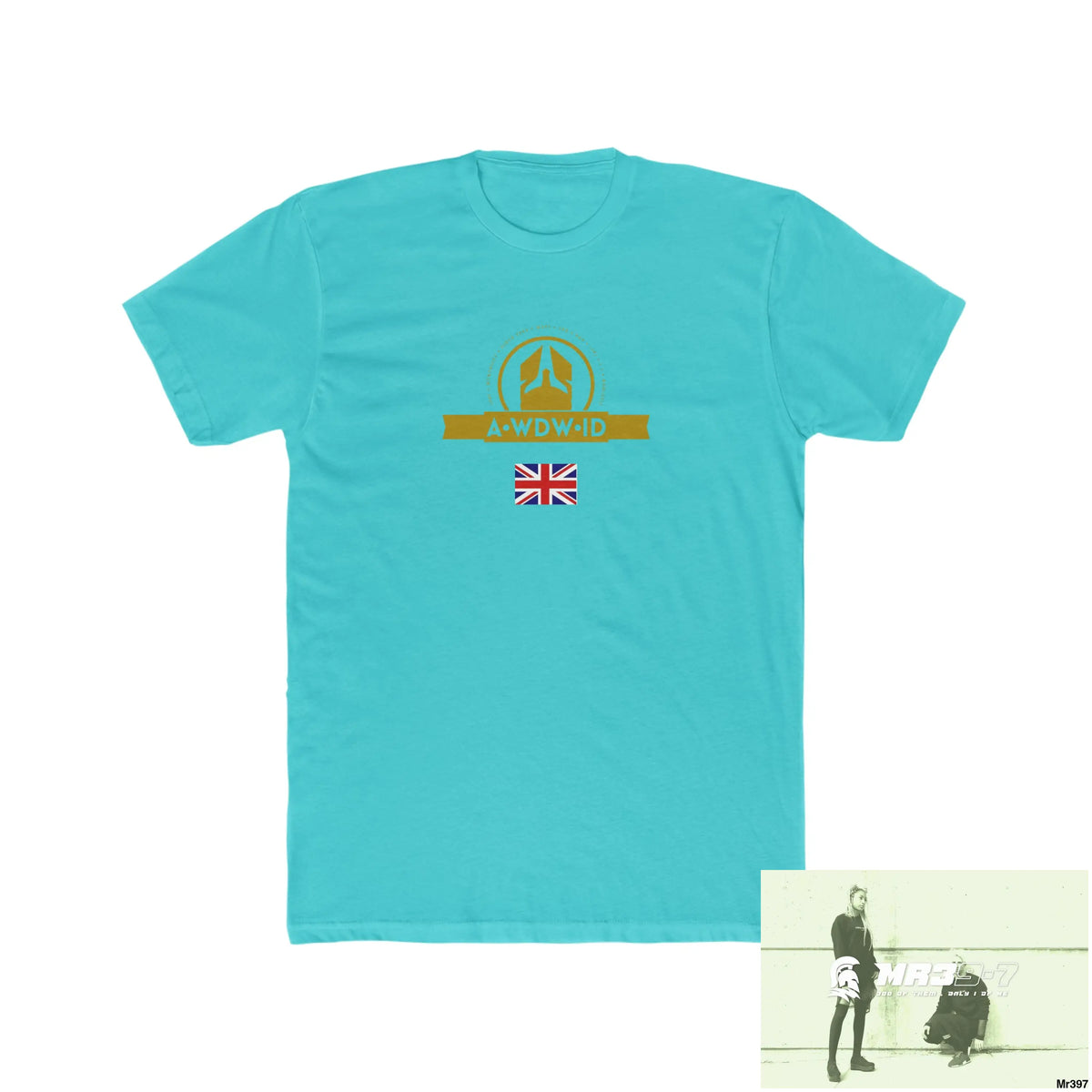 A Who Dares Wins ID Dahab Men’s Cotton Crew Tee Solid Tahiti Blue / S T-Shirt