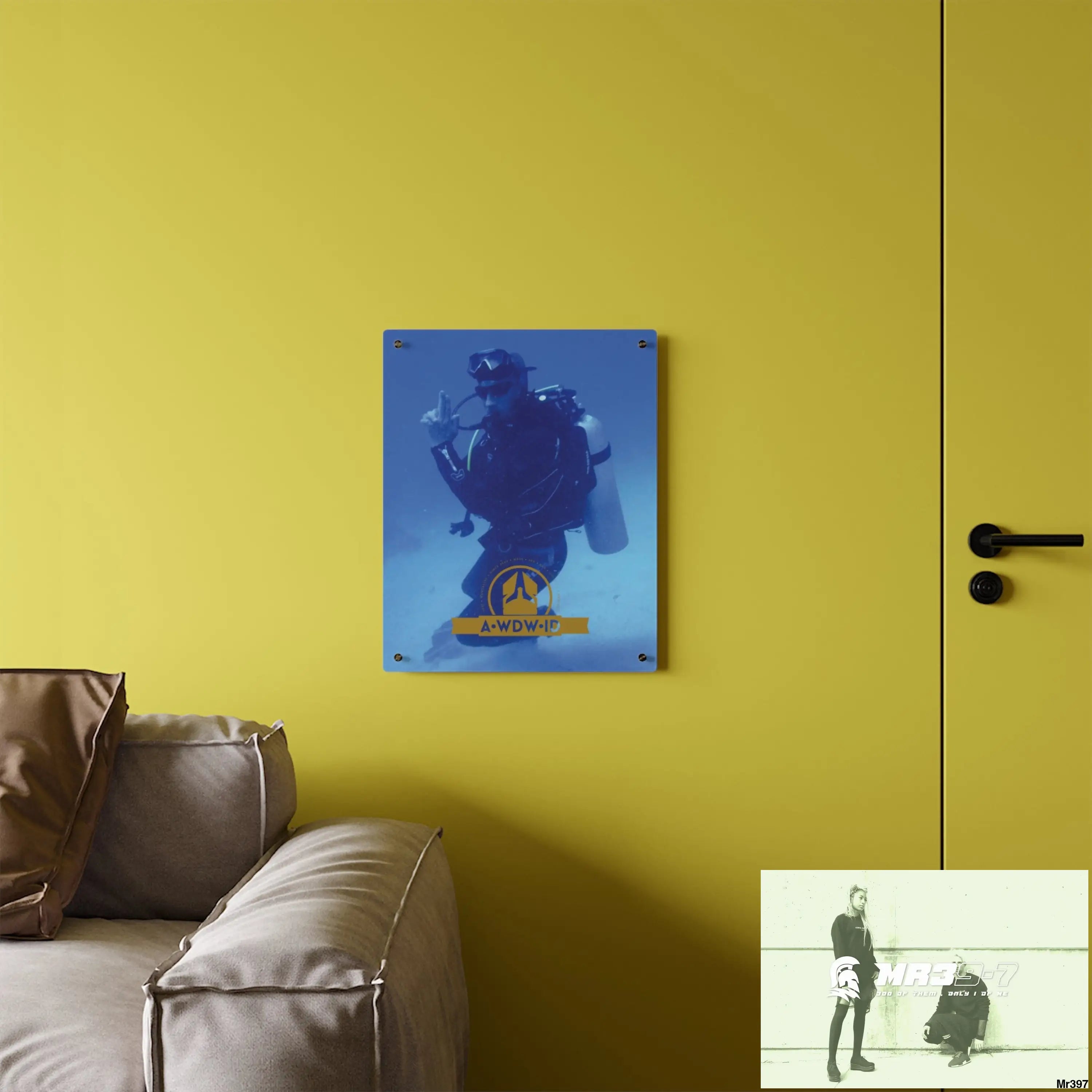 A Who Dares Wins ID Dahab South Sinai Egypt 2014 Acrylic Wall Art Panels Home Decor