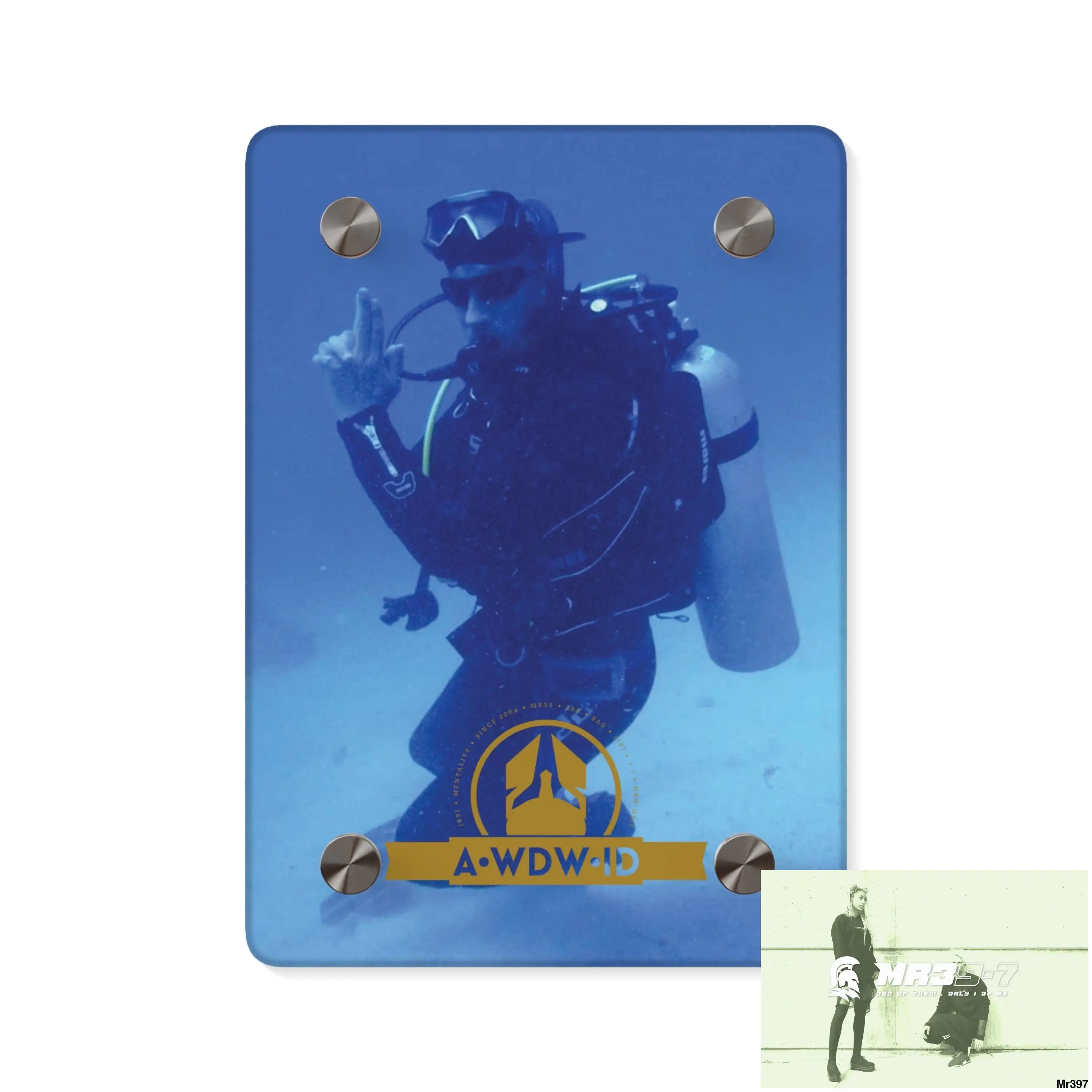 A Who Dares Wins ID Dahab South Sinai Egypt 2014 Acrylic Wall Art Panels 5’’ x 7’’ (Vertical) / 0.25’’ Home Decor
