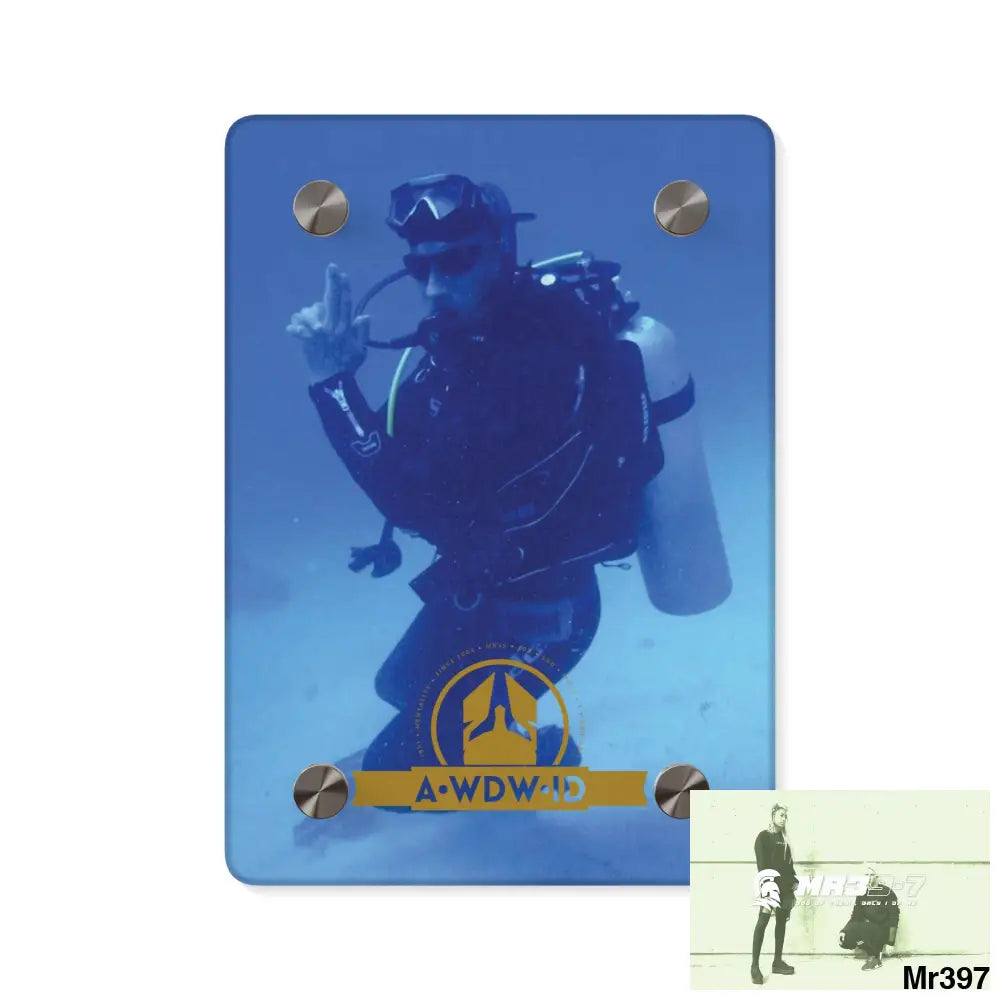 A Who Dares Wins ID Dahab South Sinai Egypt 2014 Acrylic Wall Art Panels 5’’ x 7’’ (Vertical) / 0.25’’ Home Decor