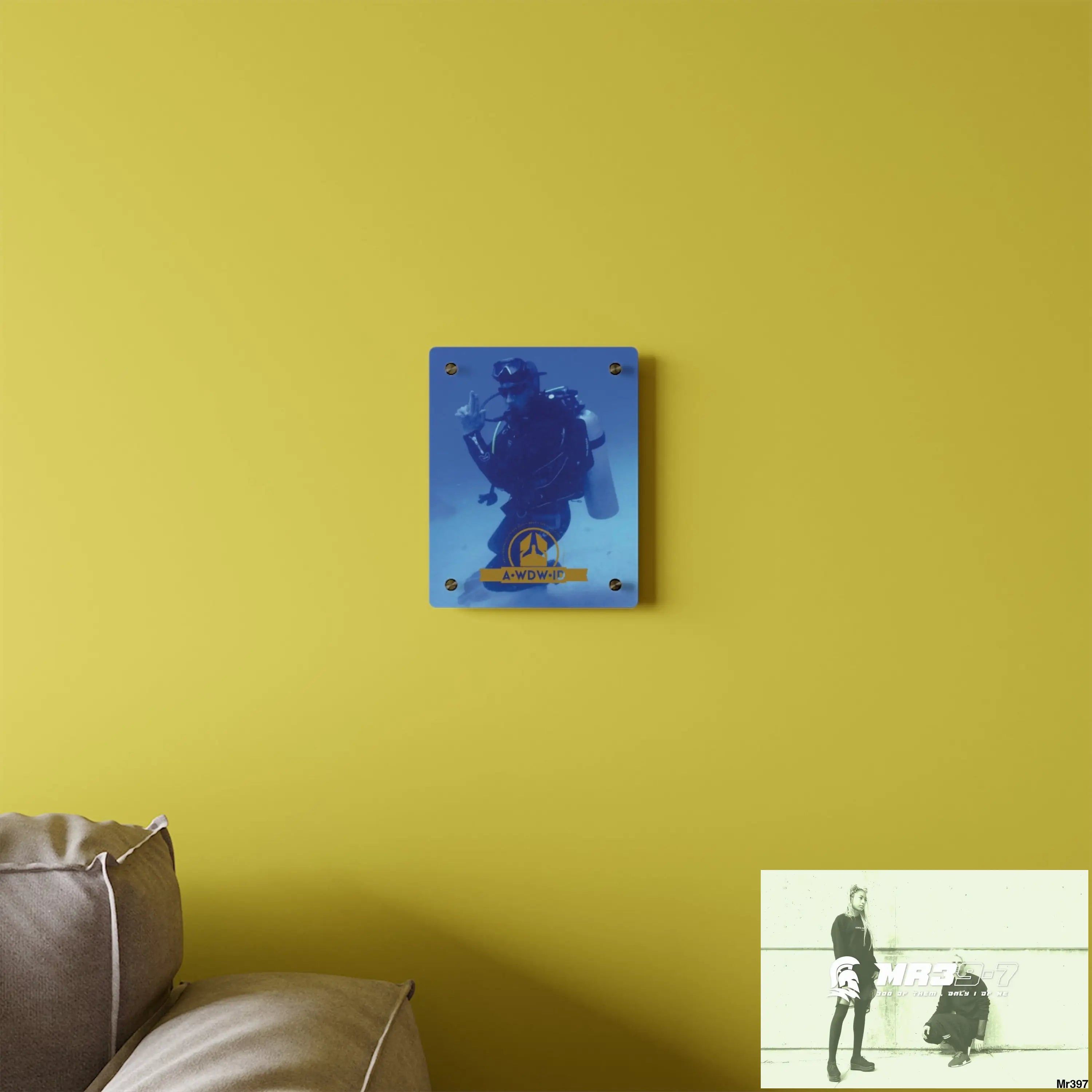A Who Dares Wins ID Dahab South Sinai Egypt 2014 Acrylic Wall Art Panels Home Decor