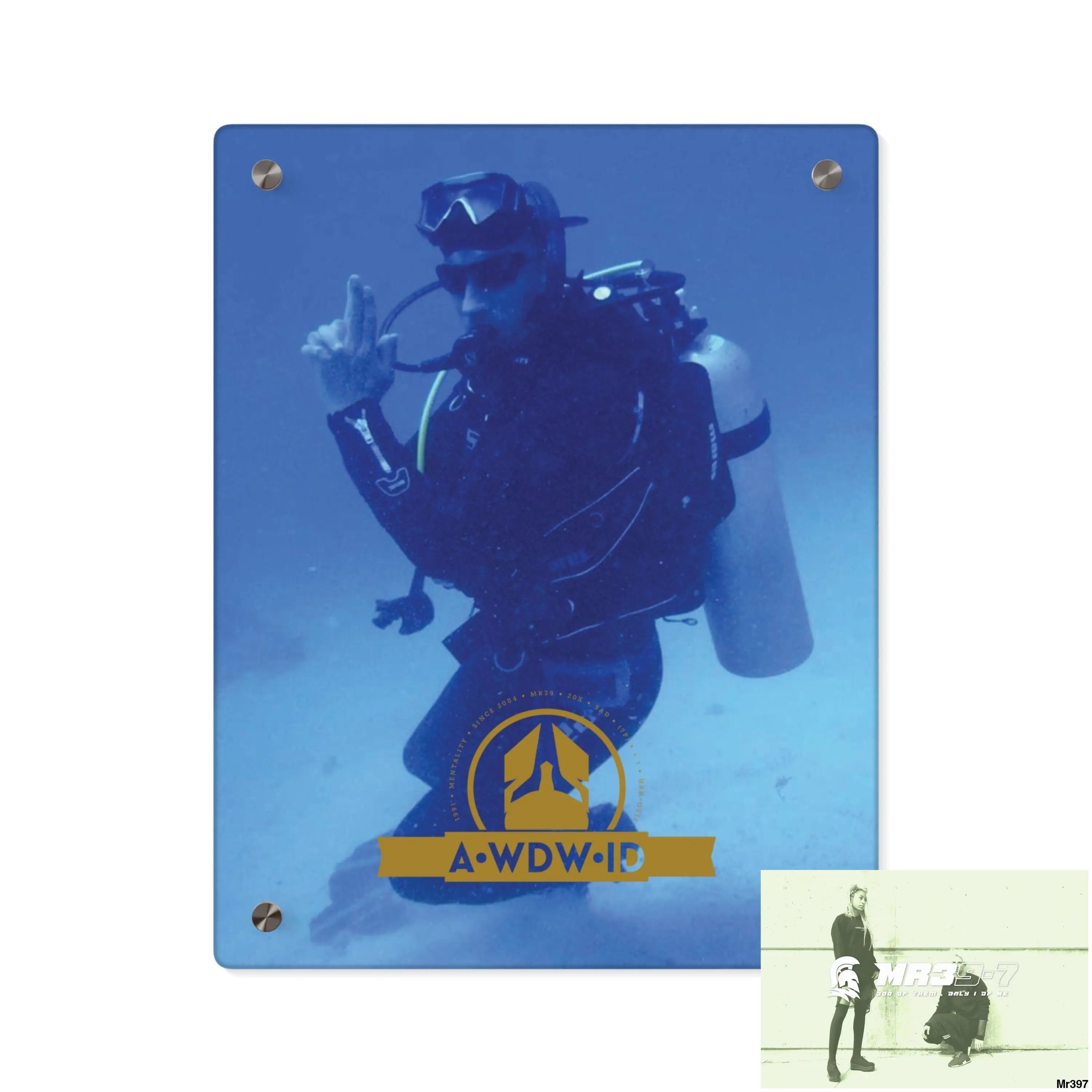 A Who Dares Wins ID Dahab South Sinai Egypt 2014 Acrylic Wall Art Panels 11″ x 14″ (Vertical) / 0.25’’ Home Decor
