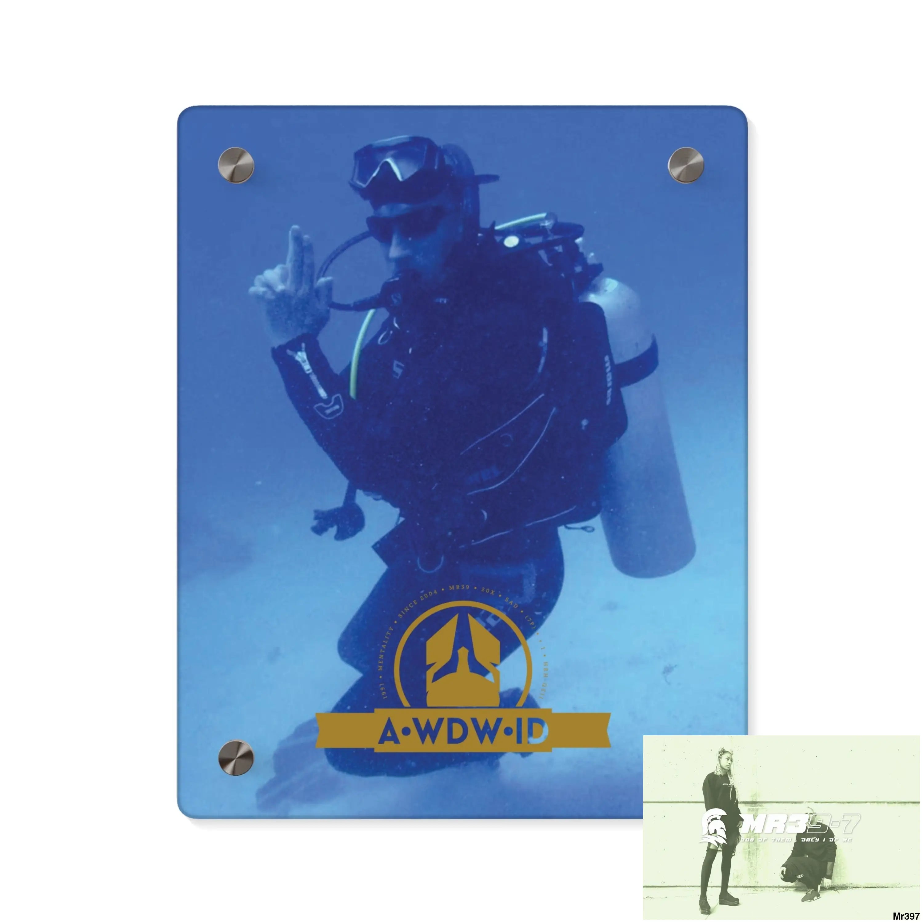 A Who Dares Wins ID Dahab South Sinai Egypt 2014 Acrylic Wall Art Panels 8″ x 10″ (Vertical) / 0.25’’ Home Decor