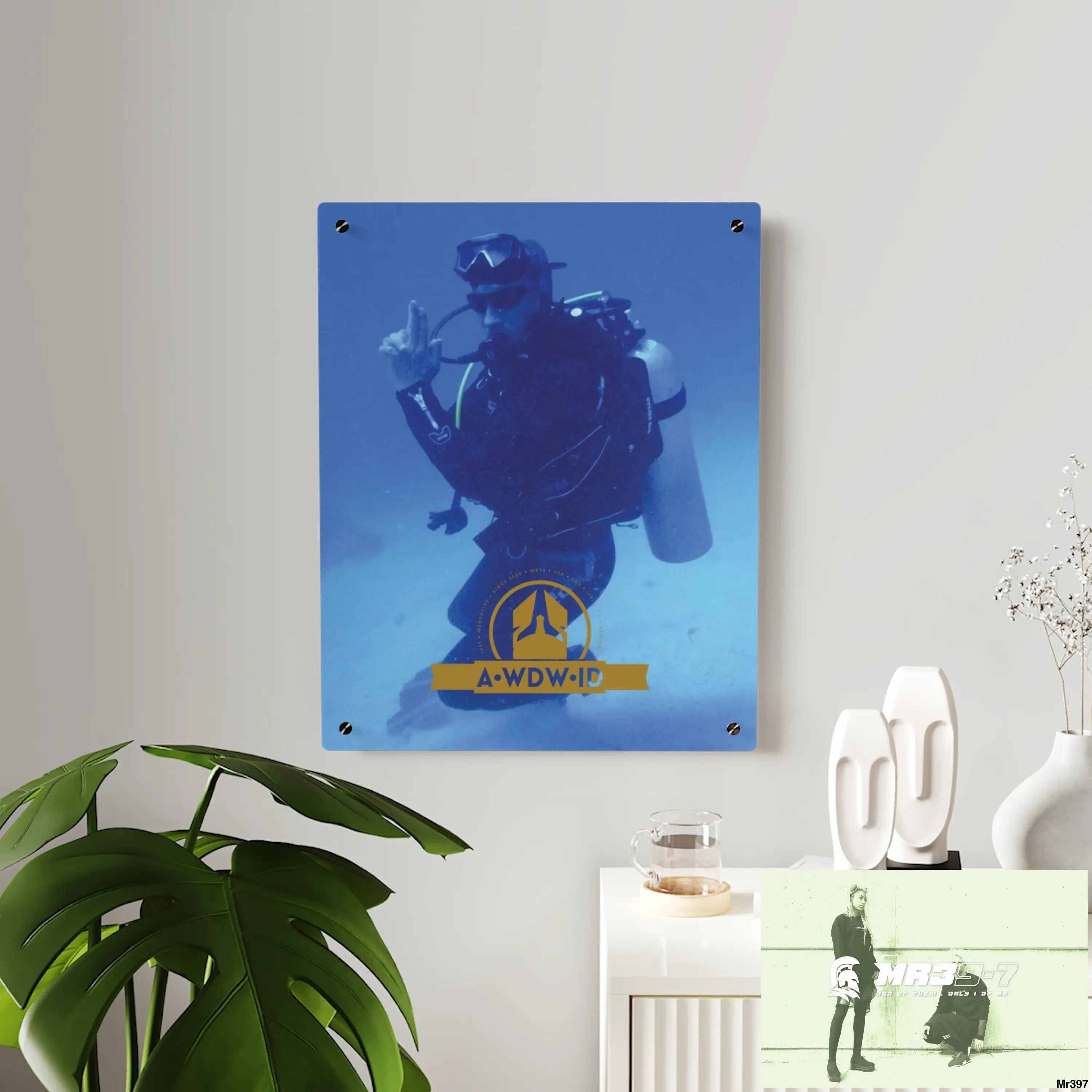 A Who Dares Wins ID Dahab South Sinai Egypt 2014 Acrylic Wall Art Panels Home Decor