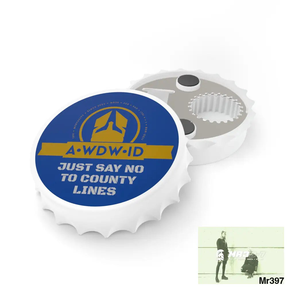 A Who Dares Wins ID Edition Just Say No To County Lines Bottle Opener One size / White Accessories