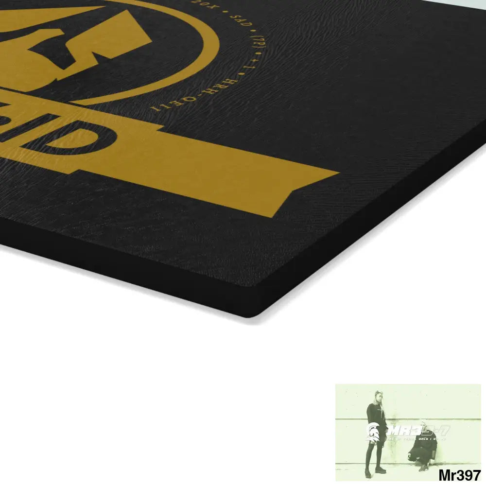 A Who Dares Wins ID Glass Cutting Board Home Decor