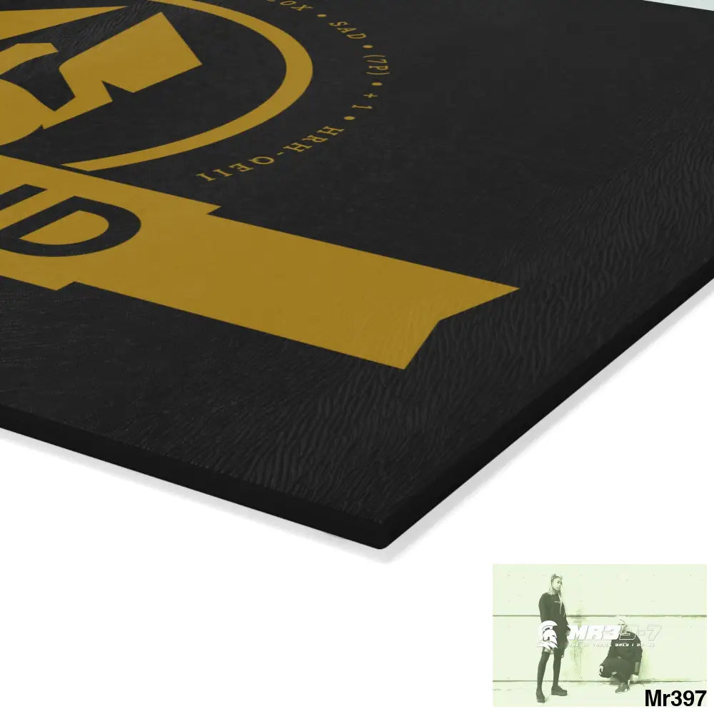 A Who Dares Wins ID Glass Cutting Board Home Decor