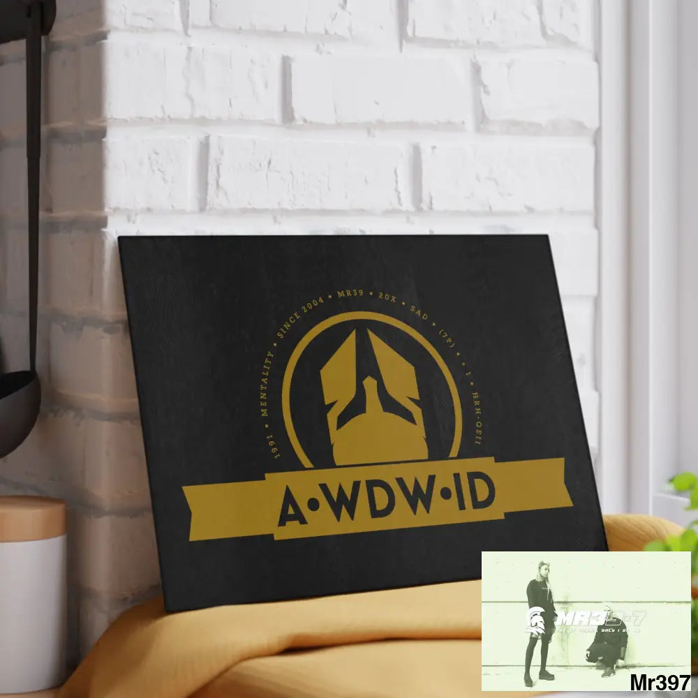 A Who Dares Wins ID Glass Cutting Board Home Decor