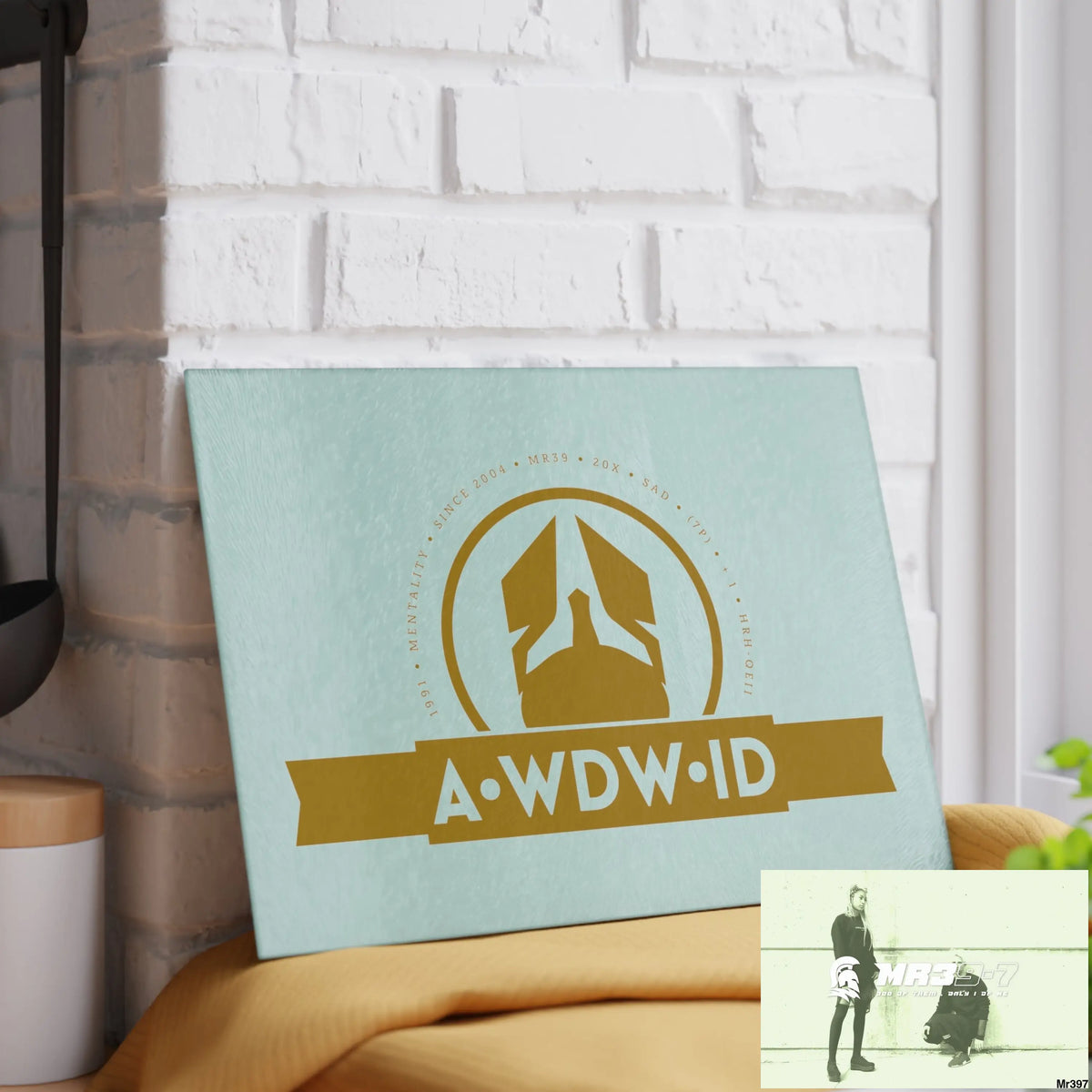 A Who Dares Wins ID Glass Cutting Board Home Decor