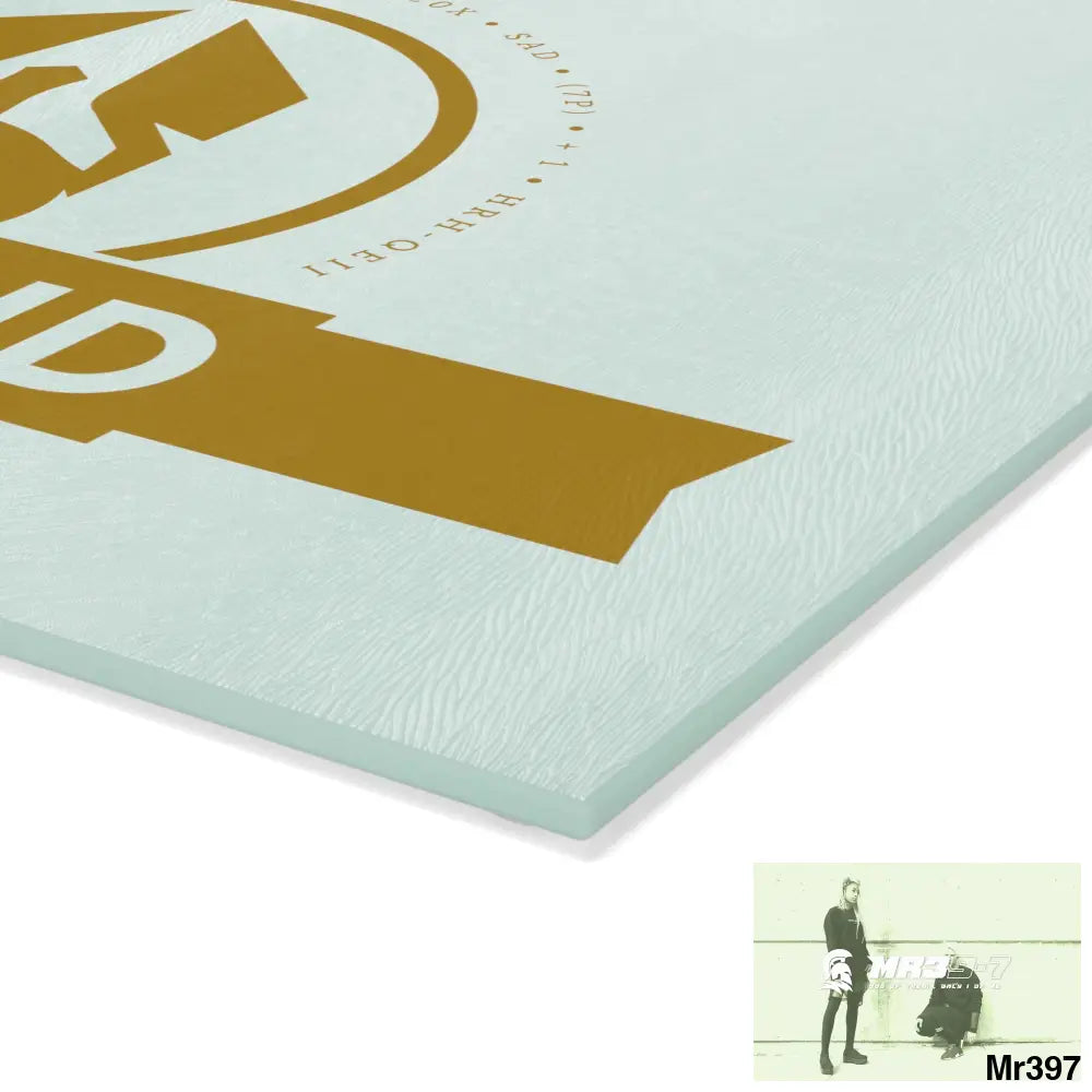 A Who Dares Wins ID Glass Cutting Board Home Decor