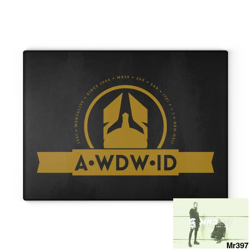 A Who Dares Wins ID Glass Cutting Board Home Decor