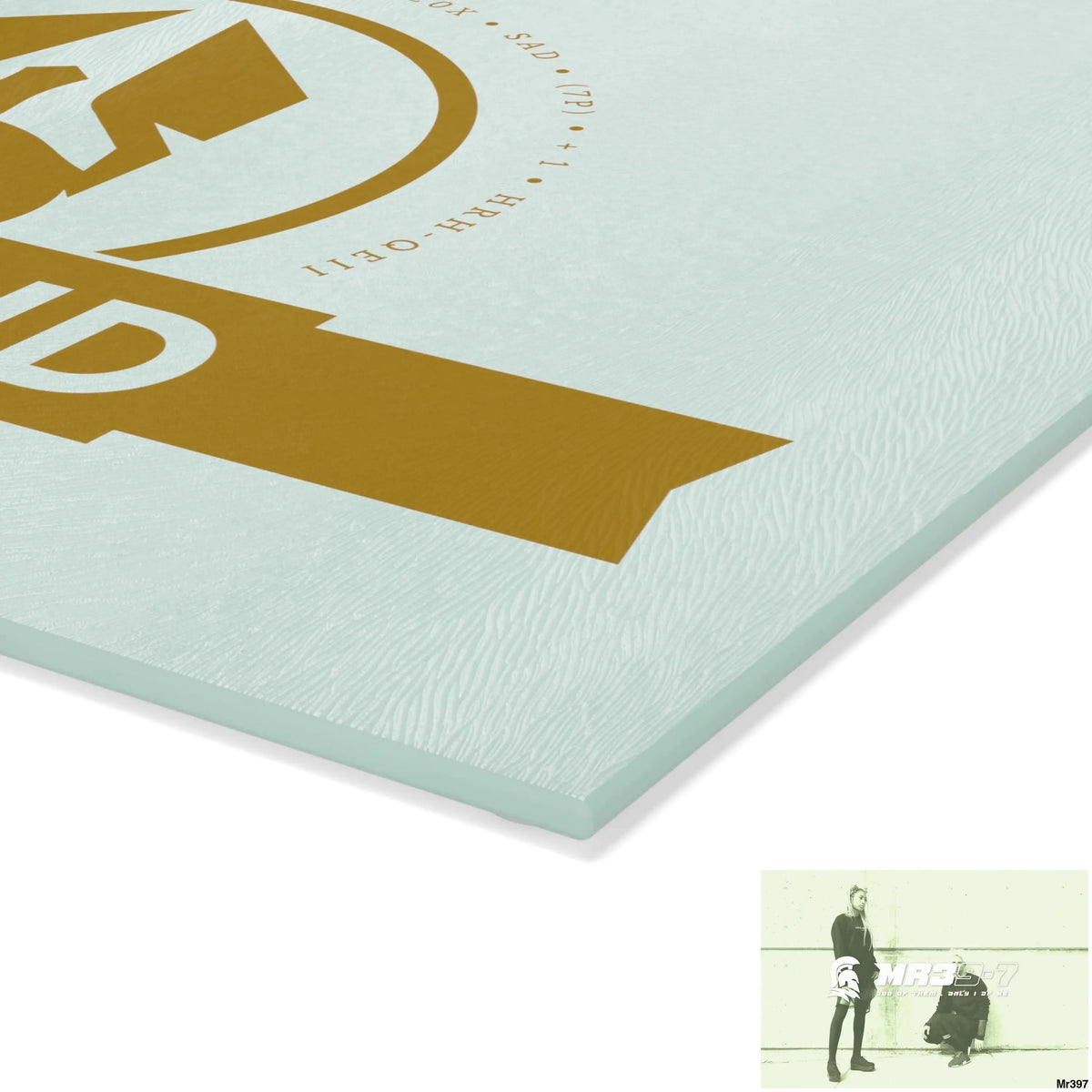 A Who Dares Wins ID Glass Cutting Board Home Decor
