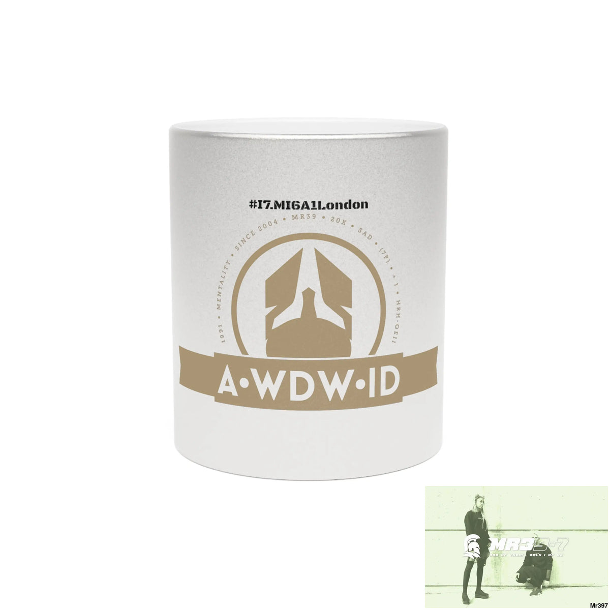 A Who Dares Wins ID #I7MI6A1London Metallic Mug (Silver\Gold) 11oz / Silver Mug