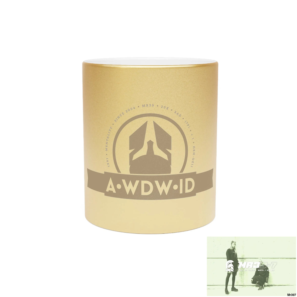 A Who Dares Wins ID #I7MI6A1London Metallic Mug (Silver\Gold) Mug