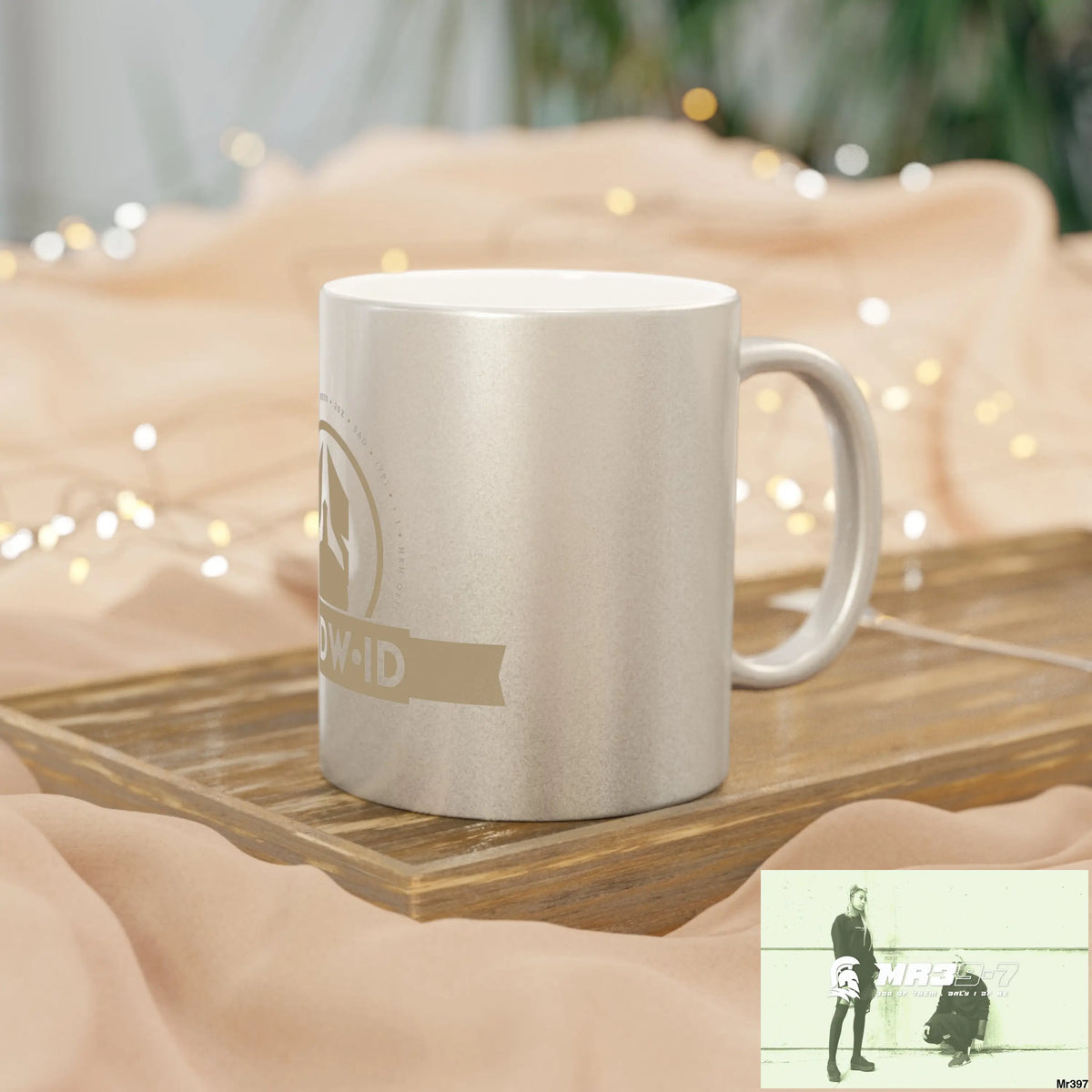 A Who Dares Wins ID #I7MI6A1London Metallic Mug (Silver\Gold) Mug