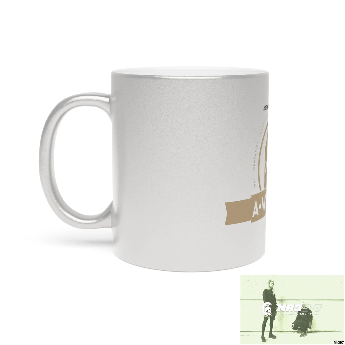 A Who Dares Wins ID #I7MI6A1London Metallic Mug (Silver\Gold) Mug