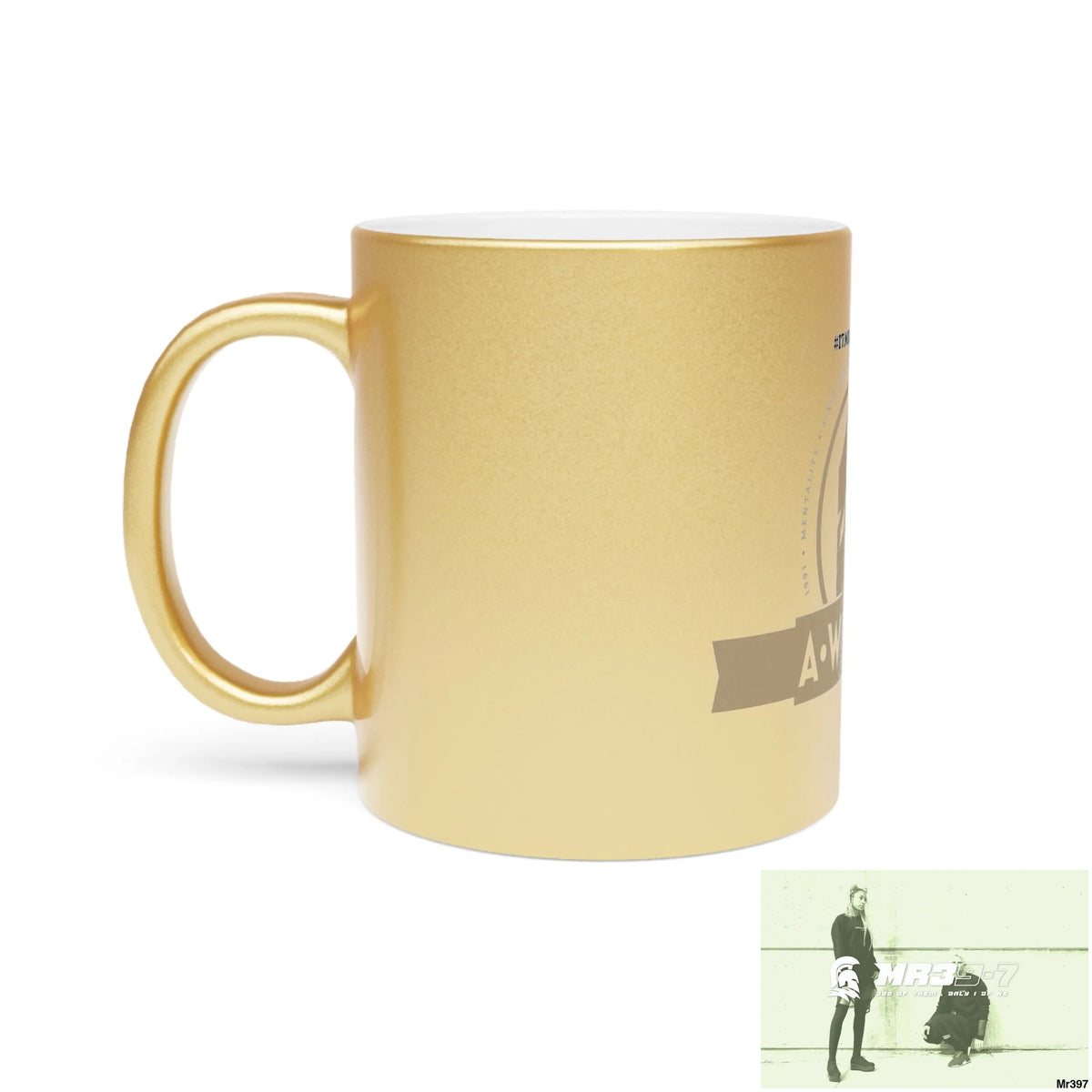 A Who Dares Wins ID #I7MI6A1London Metallic Mug (Silver\Gold) Mug