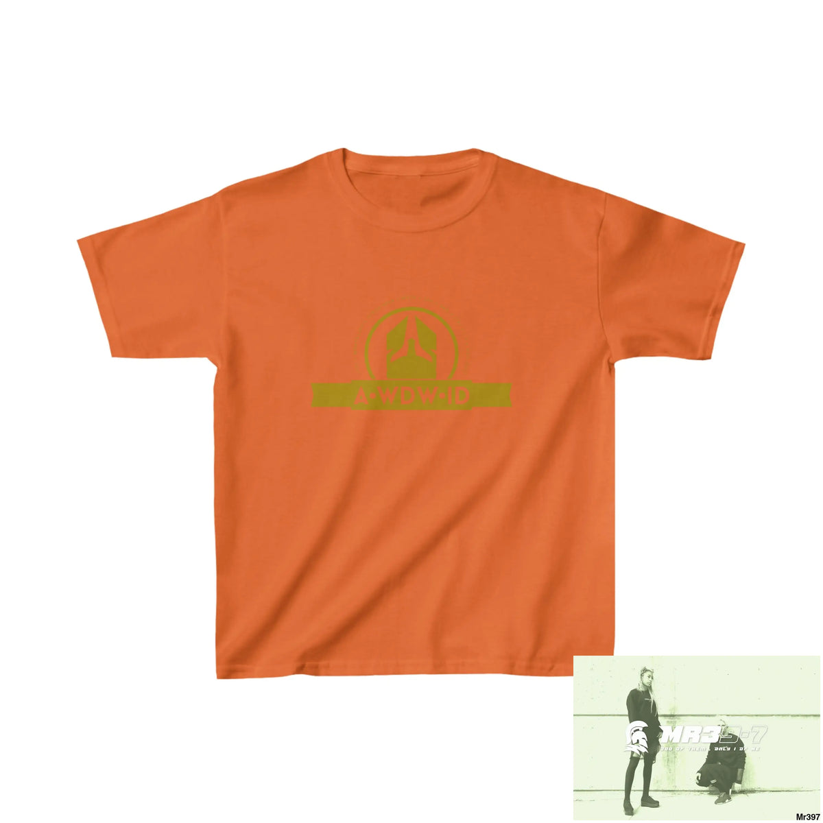 A Who Dares Wins ID - Kids Heavy Cotton™ Tee S / Orange Kids clothes