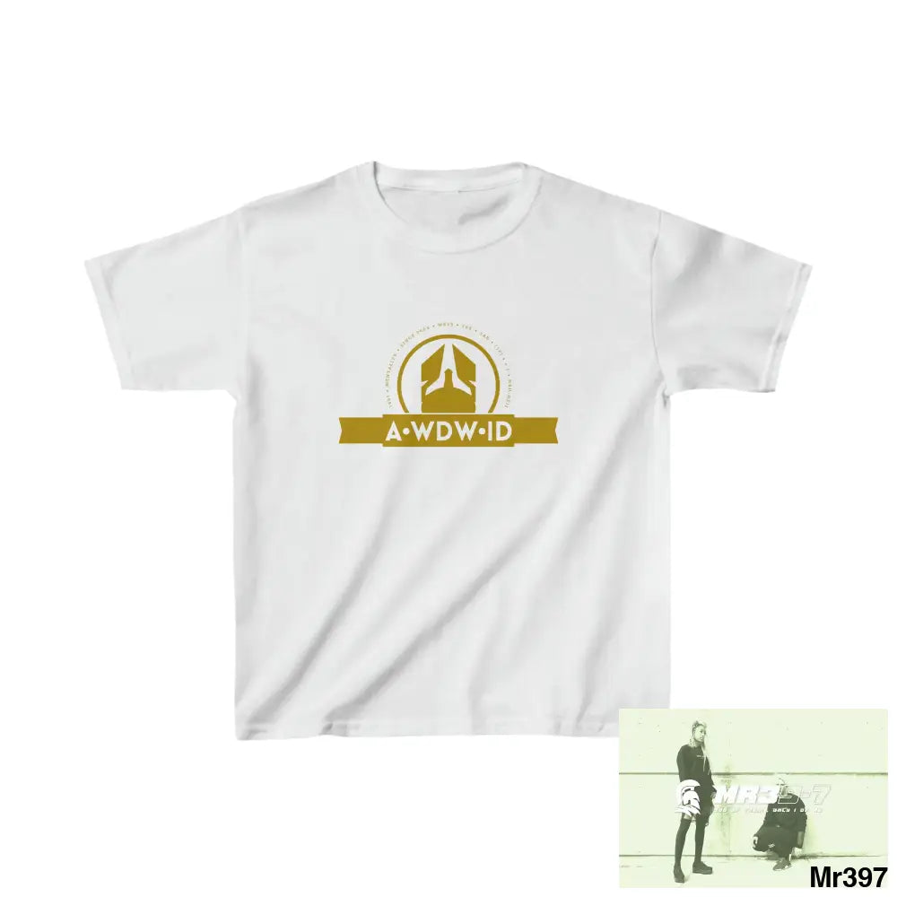 A Who Dares Wins ID - Kids Heavy Cotton™ Tee XS / Ash Kids clothes