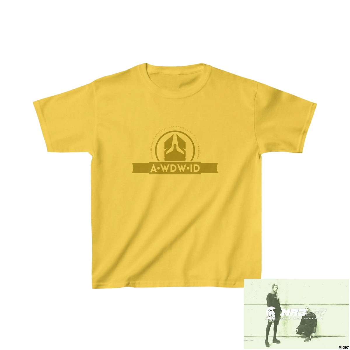 A Who Dares Wins ID - Kids Heavy Cotton™ Tee XS / Daisy Kids clothes