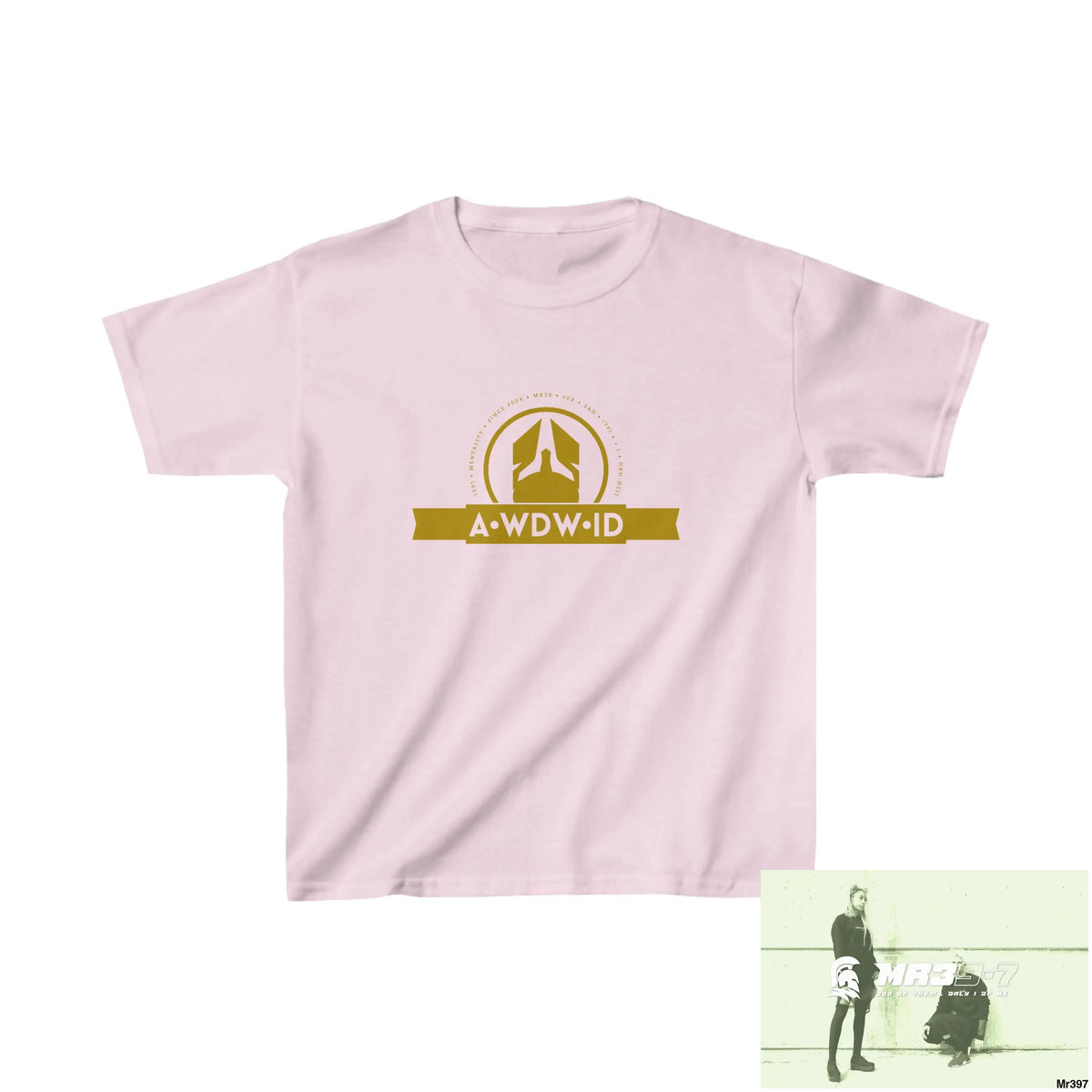 A Who Dares Wins ID - Kids Heavy Cotton™ Tee XS / Light Pink Kids clothes