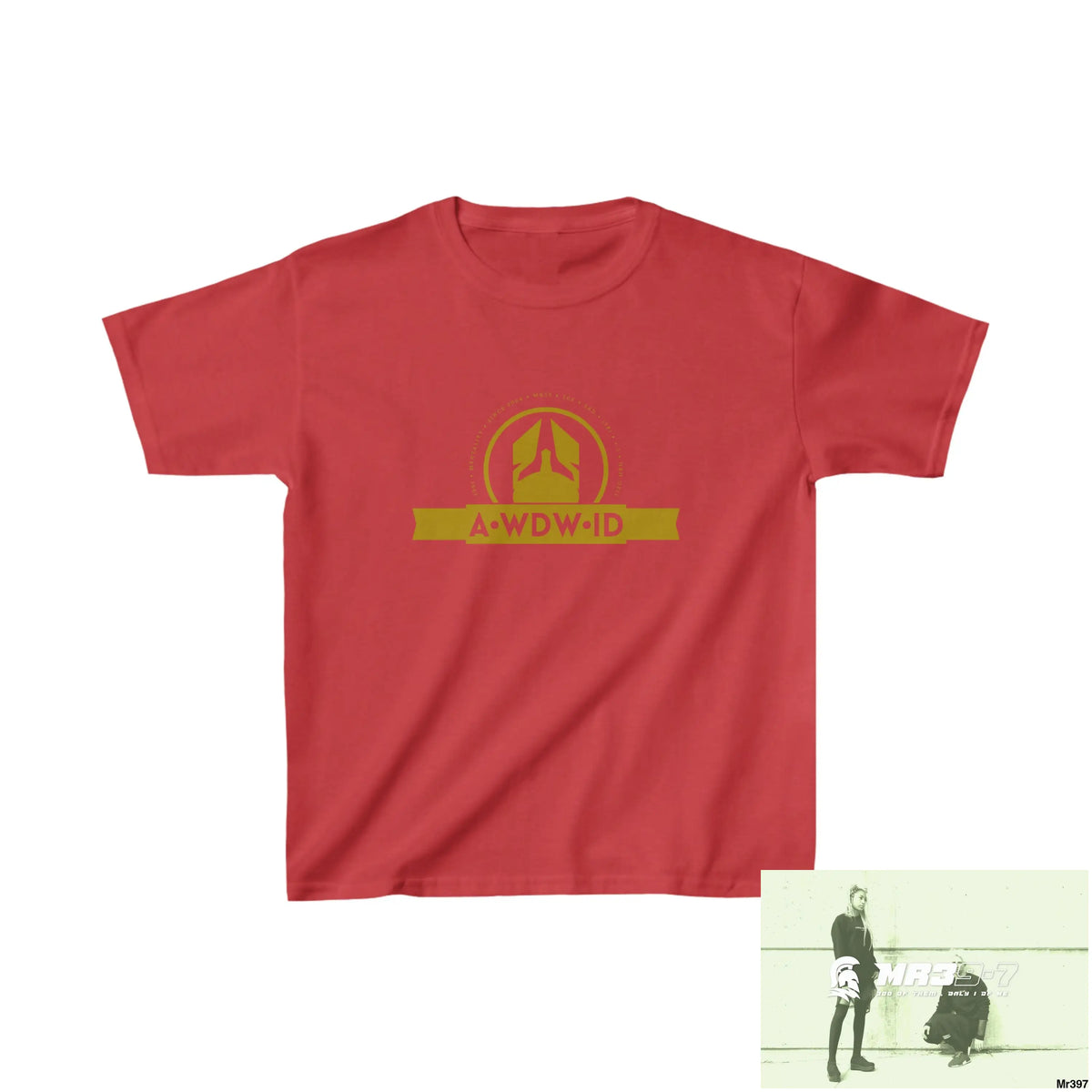 A Who Dares Wins ID - Kids Heavy Cotton™ Tee XS / Red Kids clothes