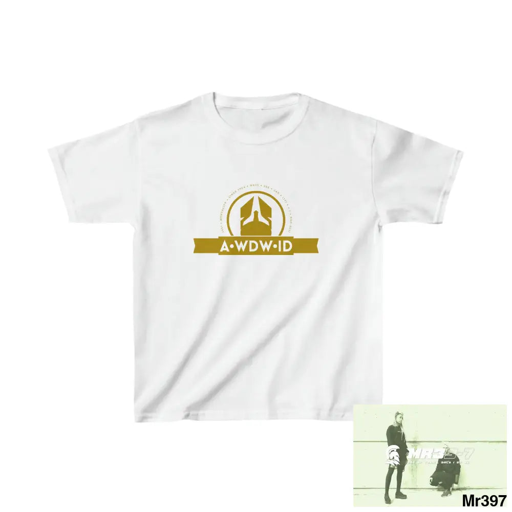 A Who Dares Wins ID - Kids Heavy Cotton™ Tee XS / White Kids clothes