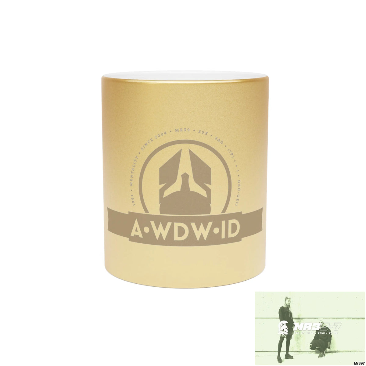 A Who Dares Wins ID Metallic Mug (Silver\Gold) 11oz / Gold Mug