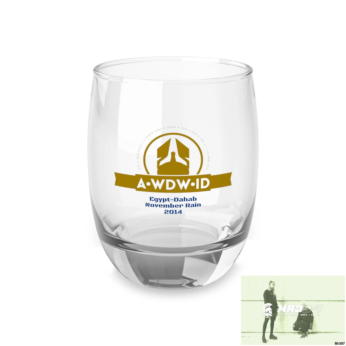 A Who Dares Wins ID November Rain Dahab in Blind 2014 Whiskey Glass 6oz Mug