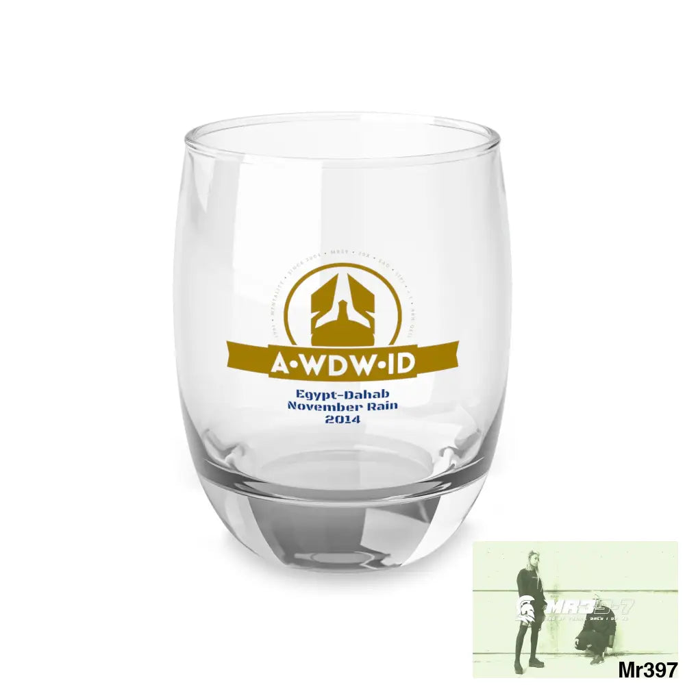 A Who Dares Wins ID November Rain Dahab in Blind 2014 Whiskey Glass 6oz Mug