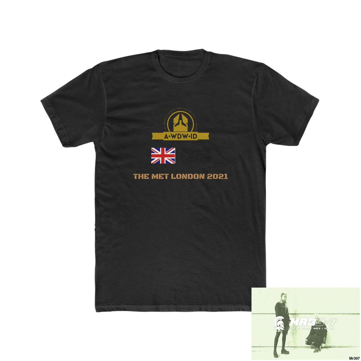 A Who Dares Wins ID One flew over the Redwoods Centre - Men’s Cotton Crew Tee Solid Black / XS T-Shirt