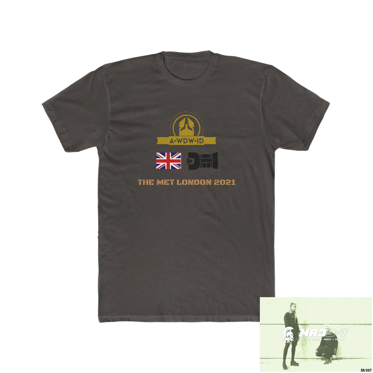 A Who Dares Wins ID One flew over the Redwoods Centre - Men’s Cotton Crew Tee Solid Dark Chocolate / S T-Shirt