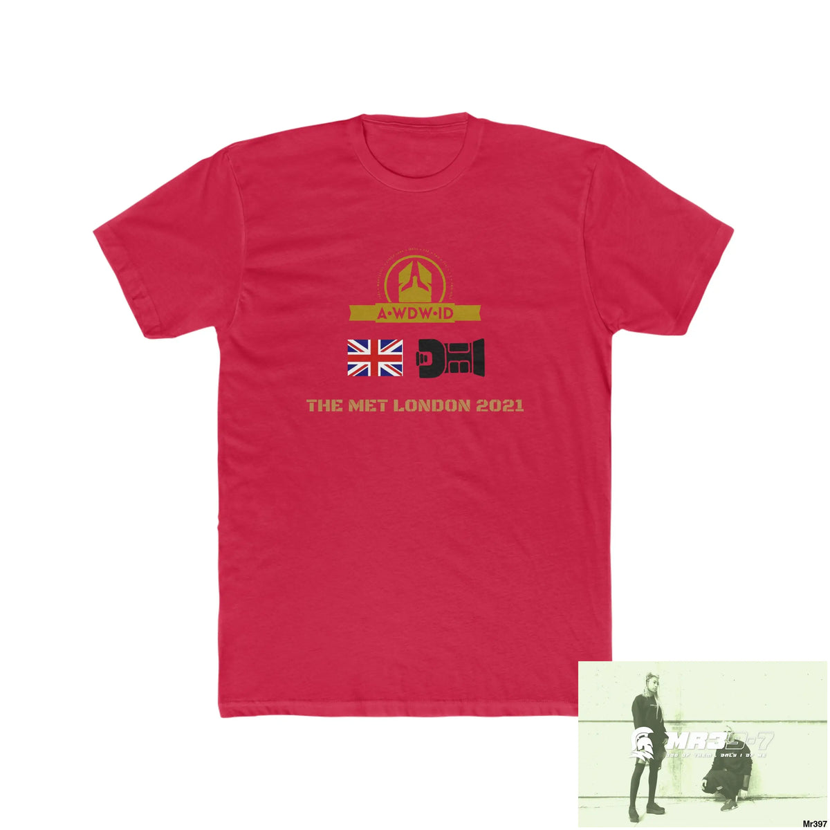 A Who Dares Wins ID One flew over the Redwoods Centre - Men’s Cotton Crew Tee Solid Red / XS T-Shirt
