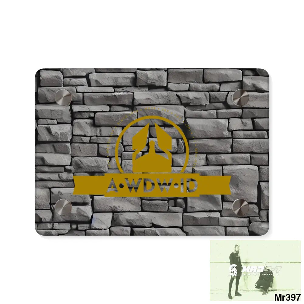 A Who Dares Wins (ID) RSF 3D Dark Black Brick Wall 32k Ultrarealistic High quality Acrylic Wall Art Panels 7’’ x 5’’