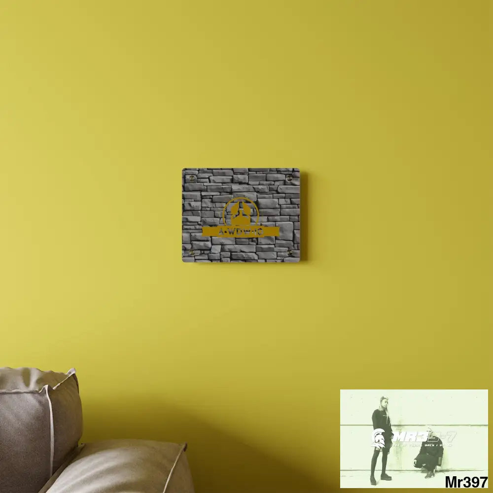 A Who Dares Wins (ID) RSF 3D Dark Black Brick Wall 32k Ultrarealistic High quality Acrylic Wall Art Panels Home Decor