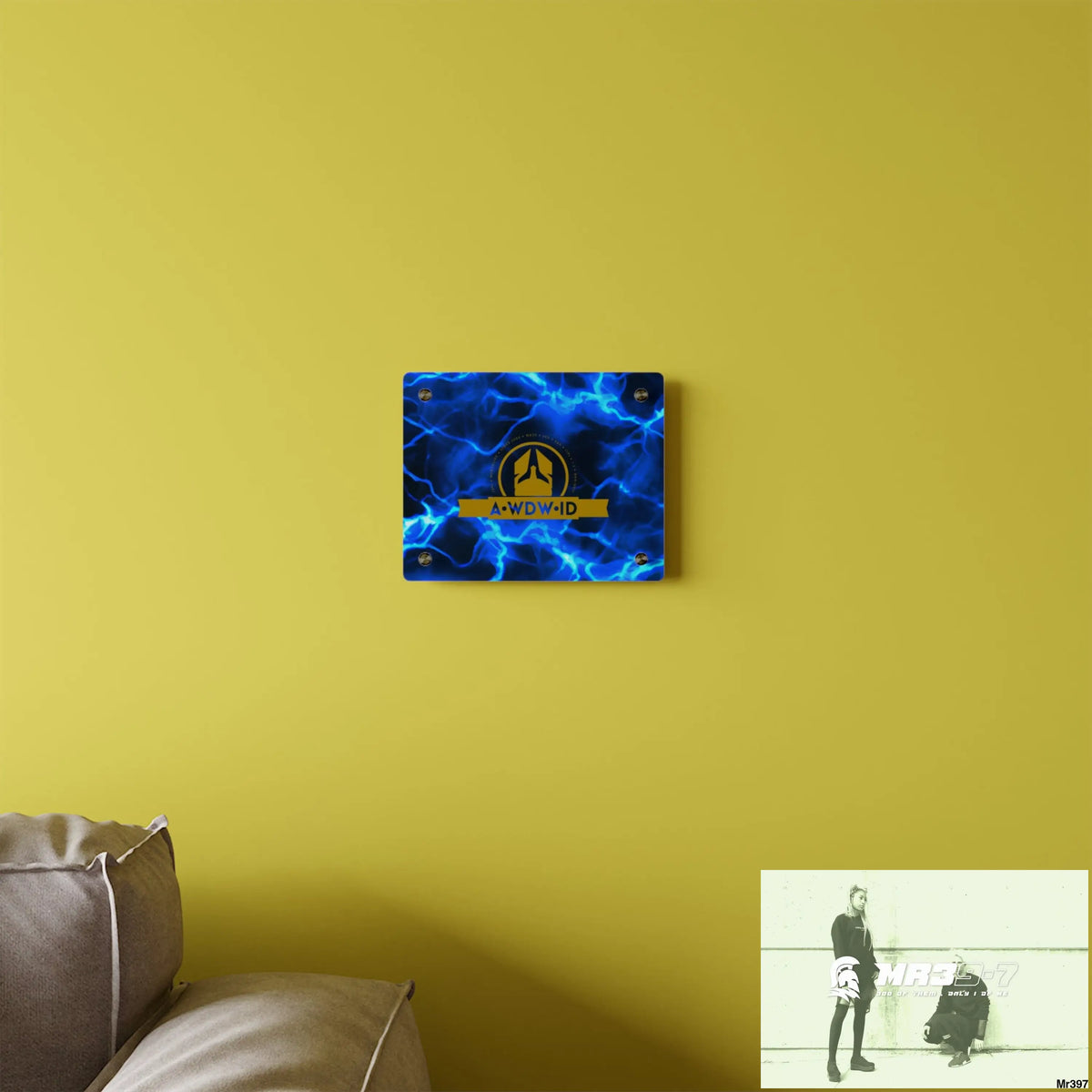 A Who Dares Wins (ID) RSF Electric Blue Acrylic Wall Art Panels Home Decor