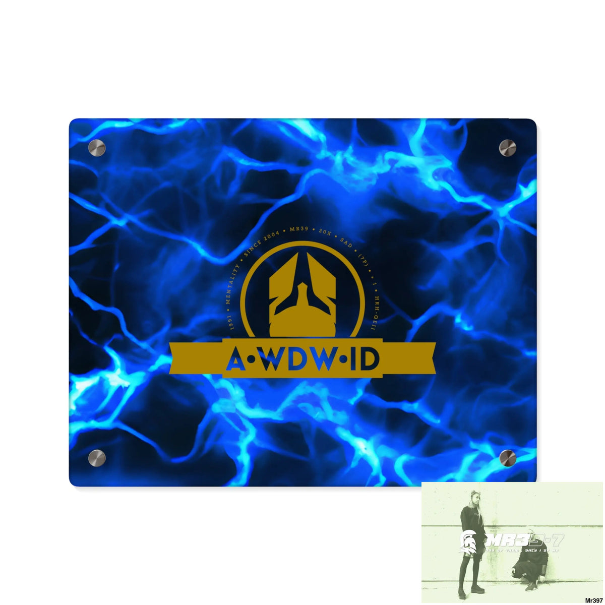 A Who Dares Wins (ID) RSF Electric Blue Acrylic Wall Art Panels 14″ x 11″ (Horizontal) / 0.25’’ Home Decor