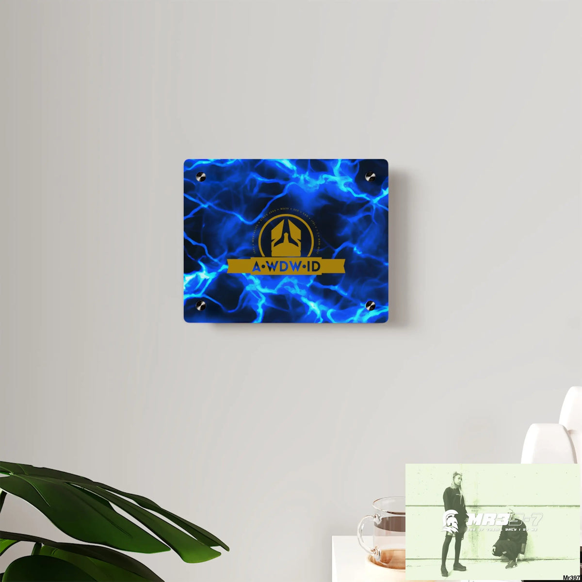 A Who Dares Wins (ID) RSF Electric Blue Acrylic Wall Art Panels Home Decor