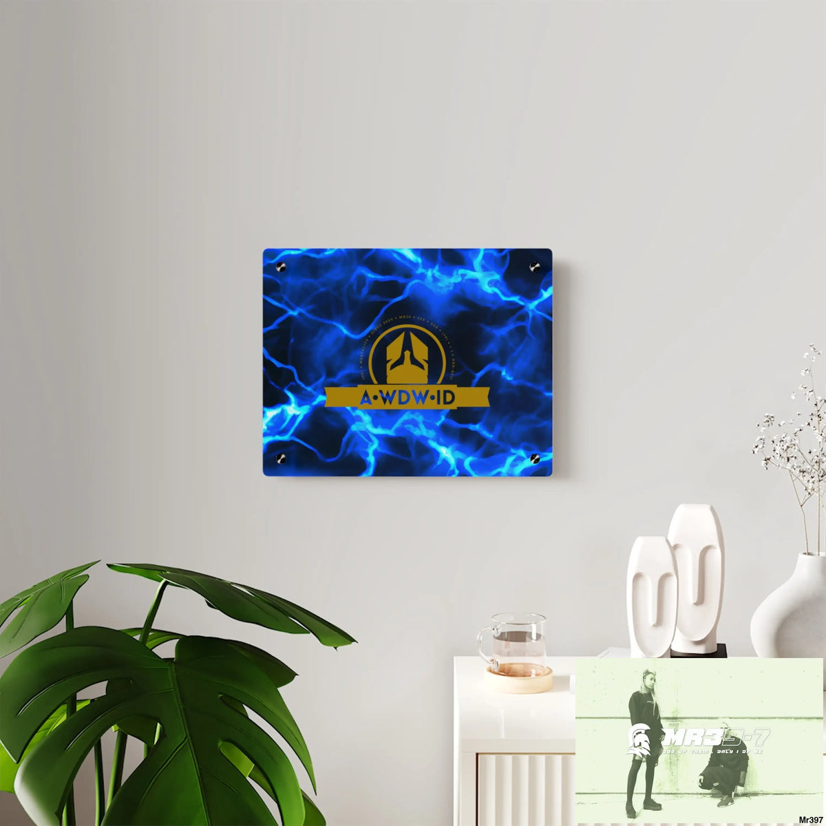 A Who Dares Wins (ID) RSF Electric Blue Acrylic Wall Art Panels Home Decor