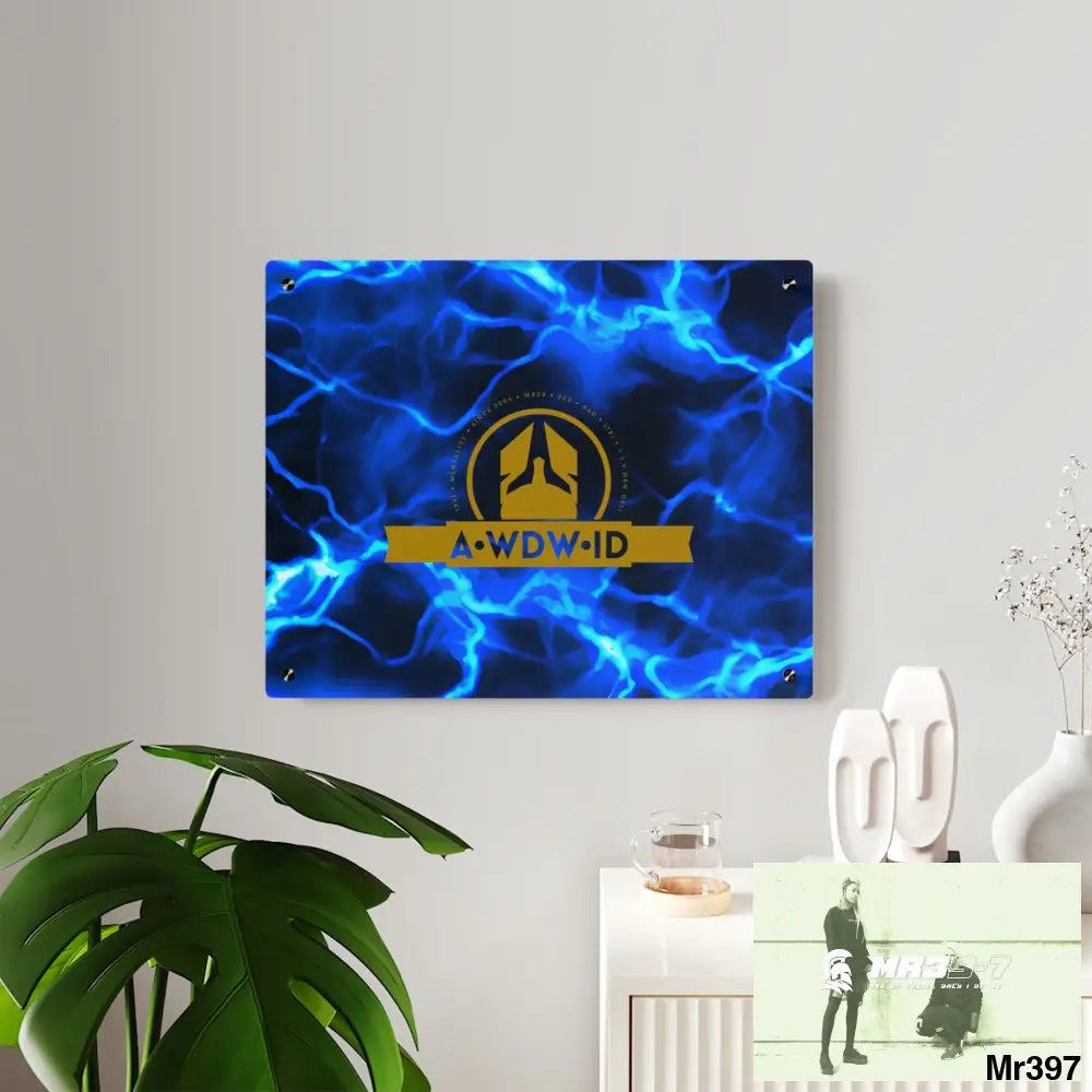 A Who Dares Wins (ID) RSF Electric Blue Acrylic Wall Art Panels Home Decor