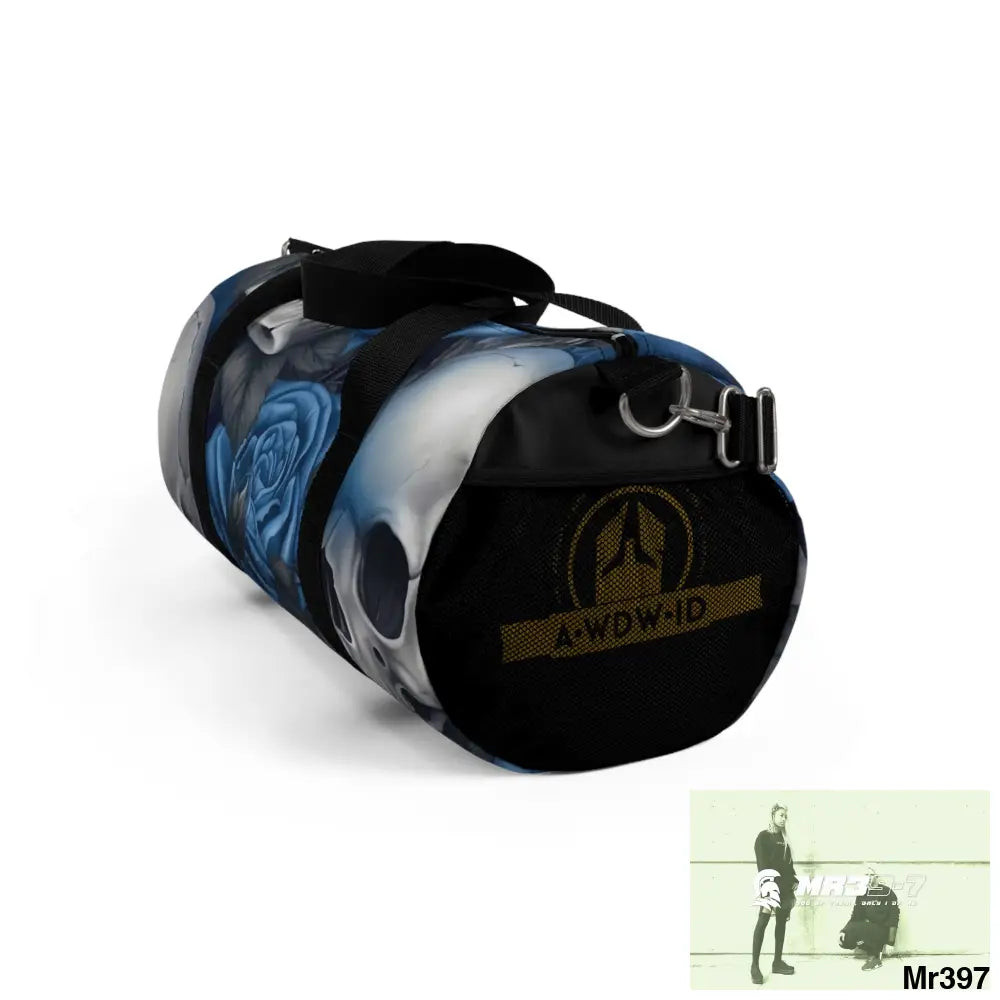 A Who Dares Wins ID RSF Gothic Skulls & Roses Duffel Bag Bags