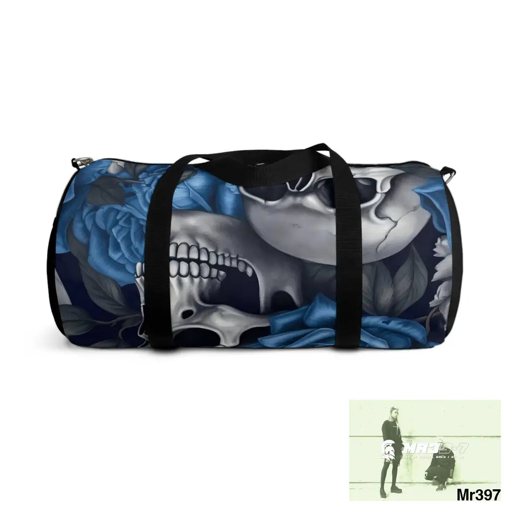 A Who Dares Wins ID RSF Gothic Skulls & Roses Duffel Bag Bags