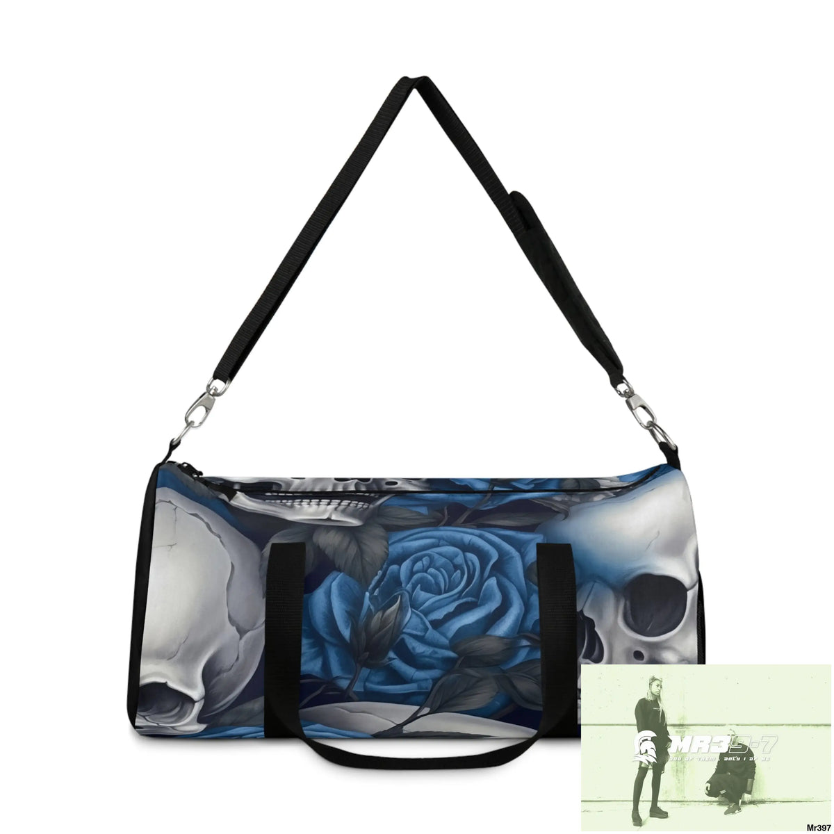 A Who Dares Wins ID RSF Gothic Skulls & Roses Duffel Bag Bags