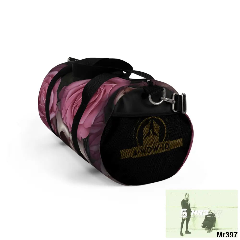 A Who Dares Wins ID RSF Gothic Skulls & Roses Duffel Bag Bags