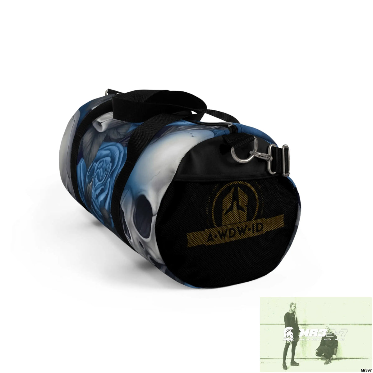 A Who Dares Wins ID RSF Gothic Skulls & Roses Duffel Bag Bags